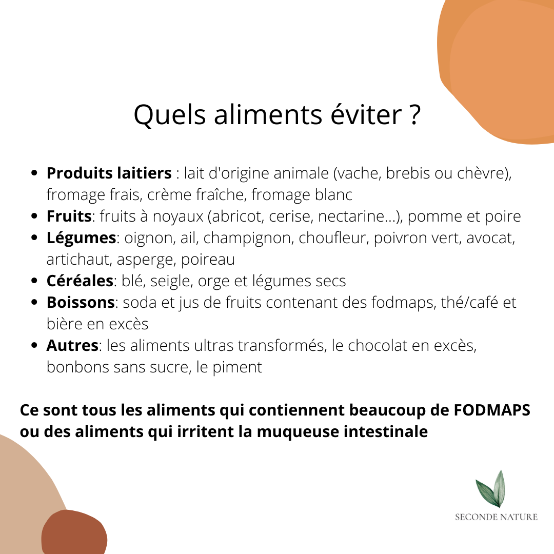 Liste des aliments fodmaps à éviter en cas de syndrome de l'intestin irritable | Hélène Kraus | Diététicienne à Bordeaux Le Bouscat